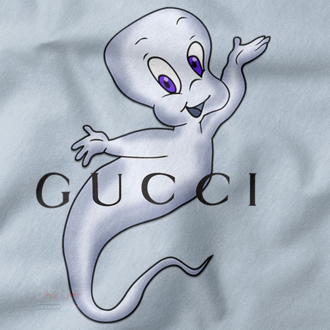 Casper Gucci Funny Cartoon T-Shirt - Desains Co.