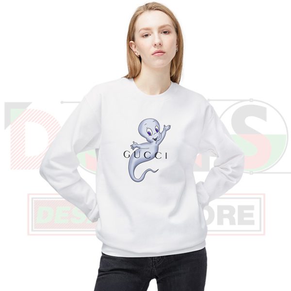 Casper the Friendly Ghost Gucci-Inspired Sweatshirt