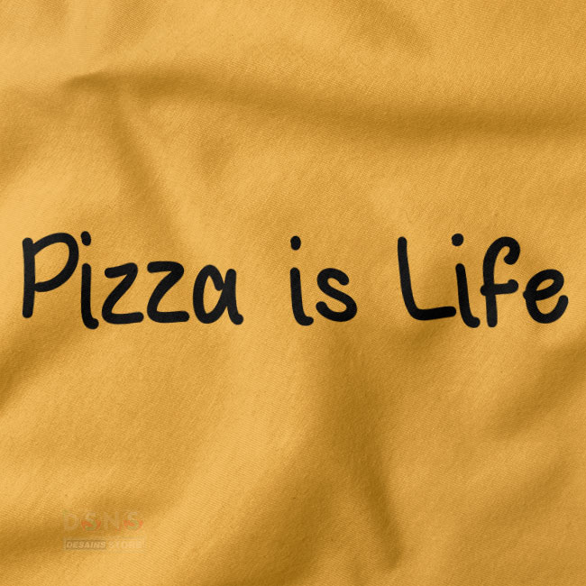 Casual Pizza Is Life food lover T-shirt design