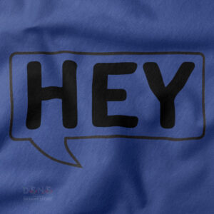 Casual streetwear funny Hey t-shirt front view