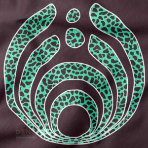 EDM-inspired Bassnectar hoodie with leopard print