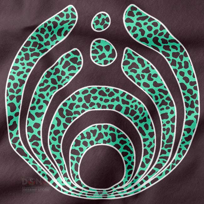EDM-inspired Bassnectar hoodie with leopard print