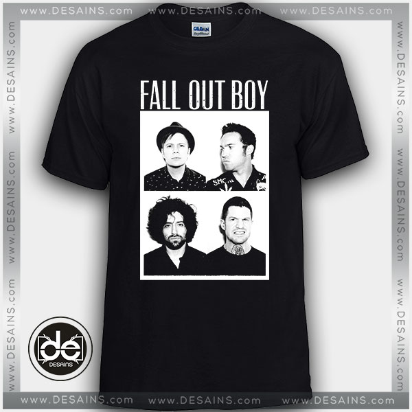 Fall Out Boy Pict Tshirt Black
