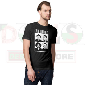 Fall Out Boy mug shot graphic T-shirt pop punk band merch