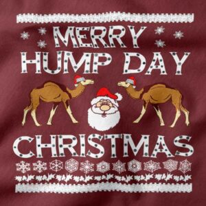 Holiday humor ugly Christmas graphic sweatshirt