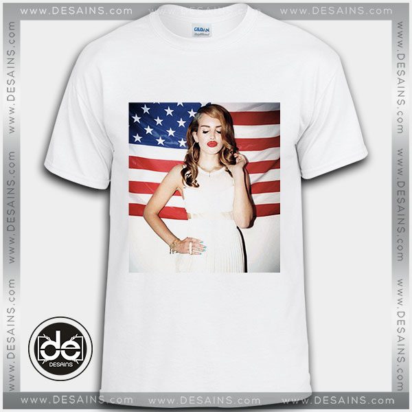 Buy Tshirt Lana Del Rey In Frame American Flag Tshirt Womens Tshirt Mens Tees Size S-3XL