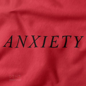 Mental health anxiety graphic tee streetwear style