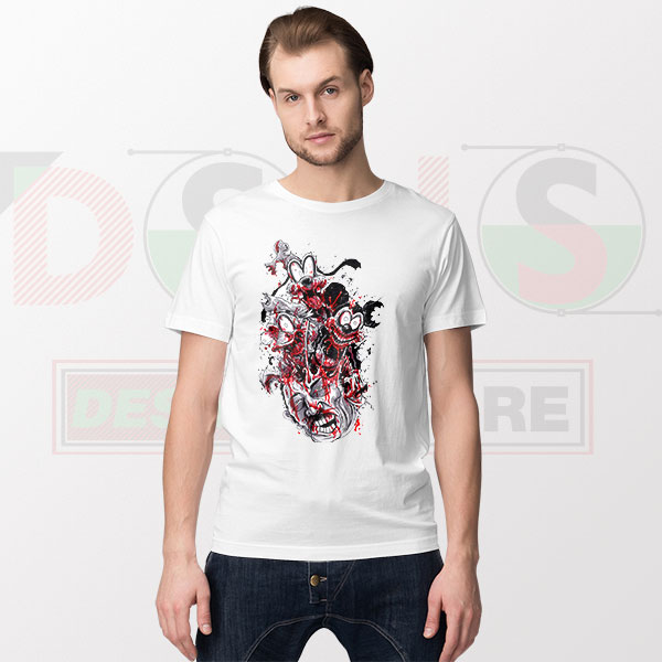 Mickey Mouse zombie Halloween graphic t-shirt streetwear