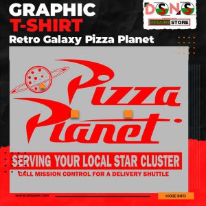 Piston Cup Merch Pizza Planet Graphic T-Shirt