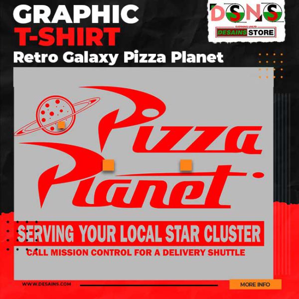 Piston Cup Merch Pizza Planet Graphic T-Shirt