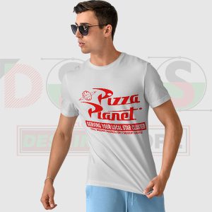 Piston Cup Retro Galaxy Pizza Planet T-Shirt