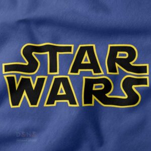 Sci-fi streetwear t-shirt with Star Wars logo
