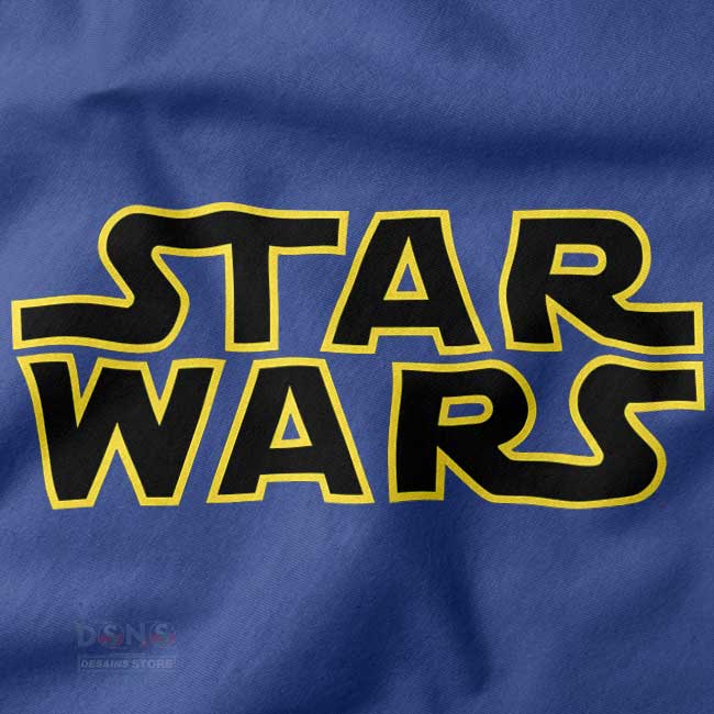 Sci-fi streetwear t-shirt with Star Wars logo