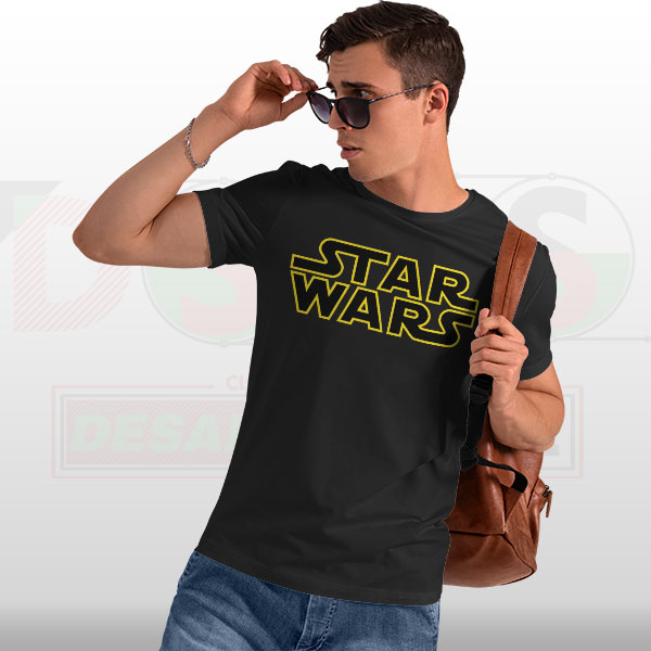 Star Wars logo light design graphic t-shirt