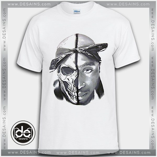 Buy Tshirt TUPAC Skull 2Pac rap Tshirt Womens Tshirt Mens Tees Size S-3XL