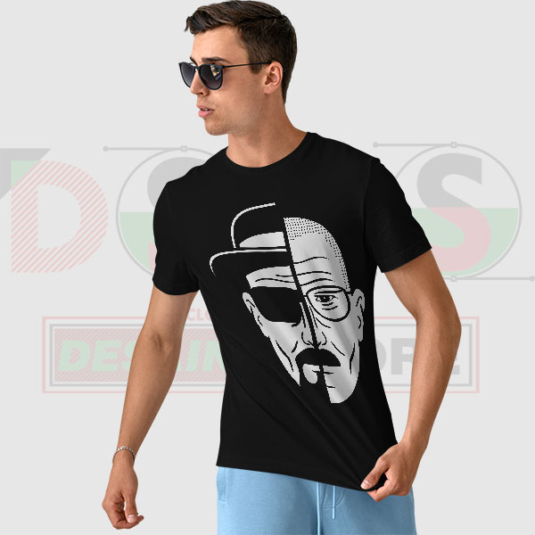 Walter White Breaking Bad graphic T-shirt streetwear style