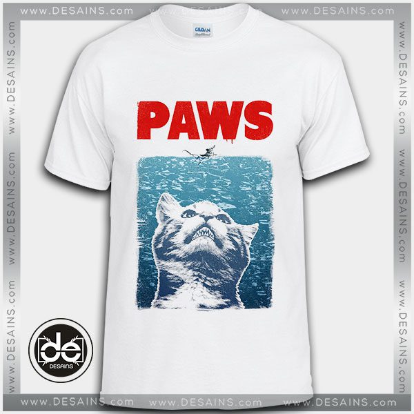 Buy Tshirt Funny Cat Meow Paws Jaws Tshirt Womens Tshirt Mens Tees Size S-3XL