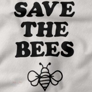 minimalist Save The Bees tee unisex casual outfit