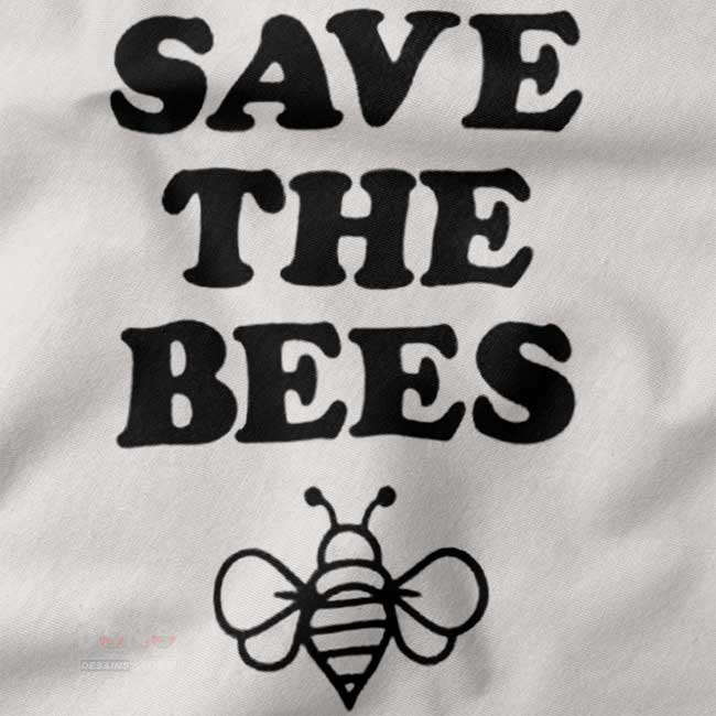minimalist Save The Bees tee unisex casual outfit