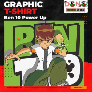Ben 10 Power Up Graphic T-Shirt – Nostalgic Cartoon Hero