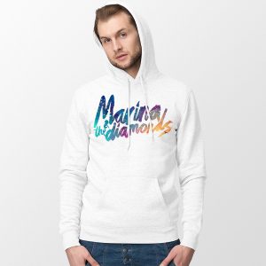 Hoodies White Marina and The Diamonds Singer