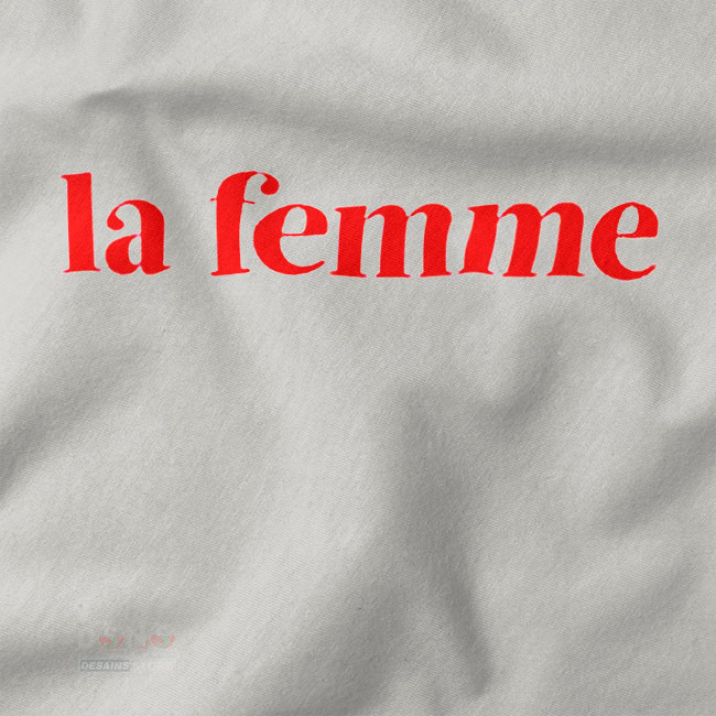 La Femme typography graphic t-shirt