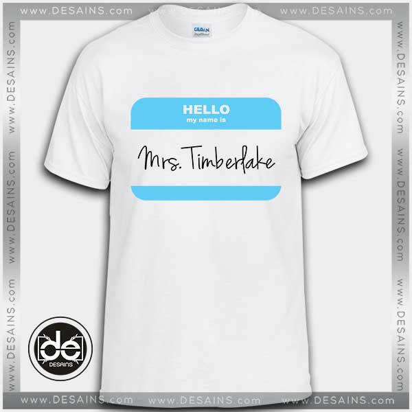 Buy Tshirt Mrs Justin Timberlake Tshirt Print Womens Mens Size S-3XL