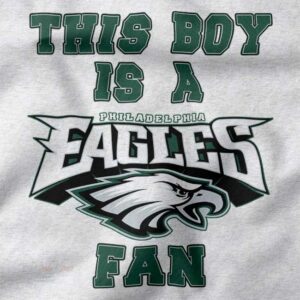 Philadelphia Eagles fan boy graphic t-shirt NFL