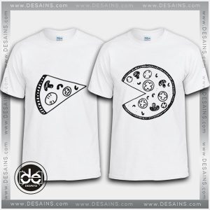 Buy Tshirt Pizza Pacman Couple Tshirt Print Womens Mens Size S-3X