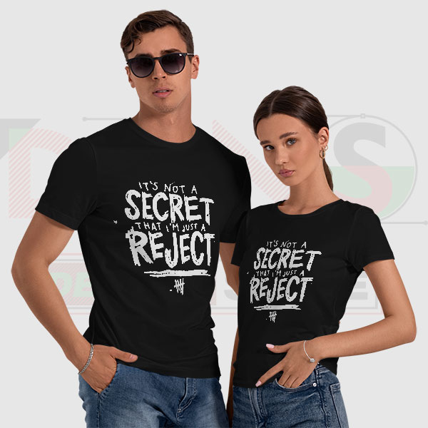 5SOS Rejects Lyrics T-Shirt – Pop Punk Music Vibes