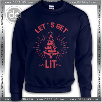 Best Ugly Christmas Sweater Let's Get Lit Review Tee Shirt Dress