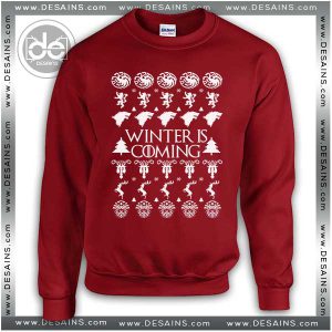 Ugly Christmas Sweater Winter is Coming Game Of Thrones