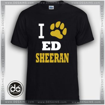 Cheap Tee Shirt Ed Sheeran Paw Print Funny
