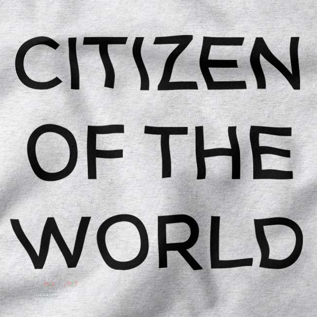 Citizen of the World funny graphic t-shirt
