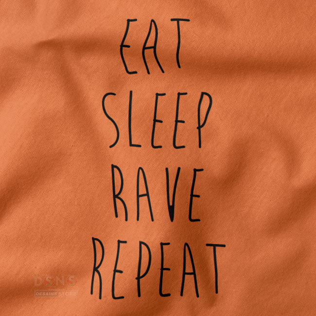 Eat Sleep Rave Repeat graphic t-shirt EDM streetwear