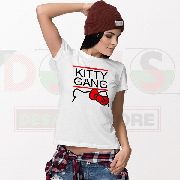 Hello Kitty Gang Funny Graphic T-Shirt – Cute Streetwear Vibe