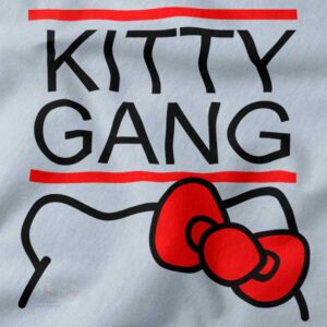 Hello Kitty gang funny graphic t-shirt streetwear style