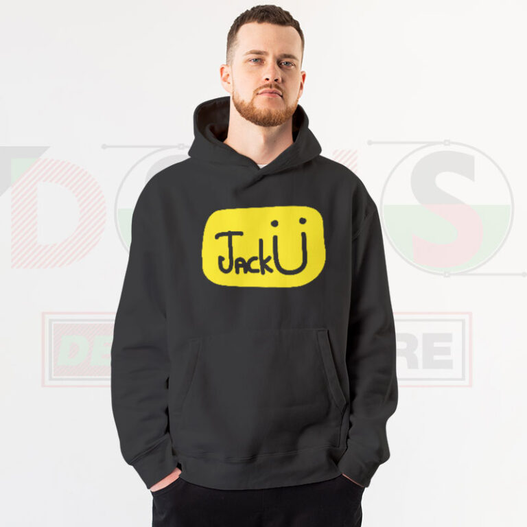Classic Jack U Smiley Logo Tee Skrillex Diplo Fan Merch