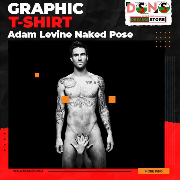 Limited - Graphic T-shirt Adam Levine Naked Maroon 5