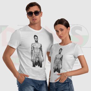 Limited - Tee Shirt Adam Levine Naked Maroon 5
