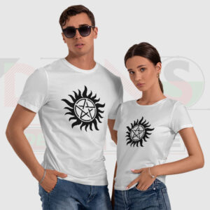 Supernatural Tattoo Design T-Shirt – Iconic Hunter Symbol