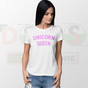 Unicorn Queen Funny T-Shirt – Cute Magical Graphic Tee