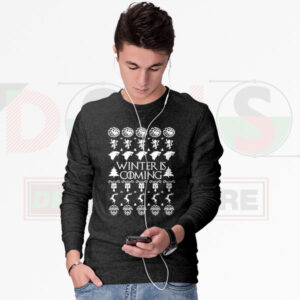Winter Is Coming Ugly Christmas Sweater – GOT Inspired Holiday Knit