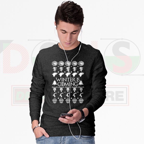 Winter Is Coming Ugly Christmas Sweater – GOT Inspired Holiday Knit