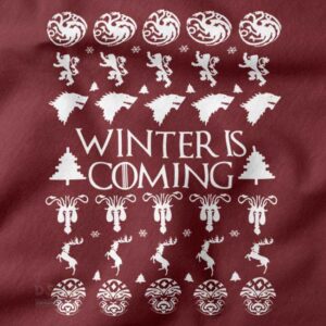 Winter Is Coming ugly Christmas sweater pop culture design