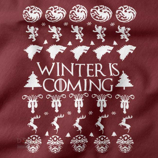 Winter Is Coming ugly Christmas sweater pop culture design