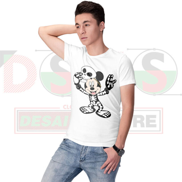 Best Tee Shirt Mickey Mouse Halloween Skull - Cartoon