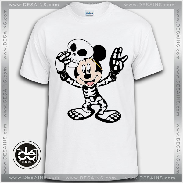 Best Tee Shirt Mickey Mouse Halloween Skull Tshirt Kids and Adult