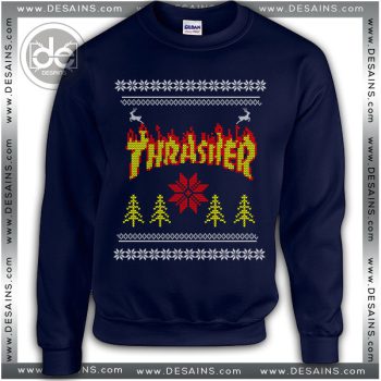 Best Ugly Christmas Sweater Thrasher Magazine Logo Review