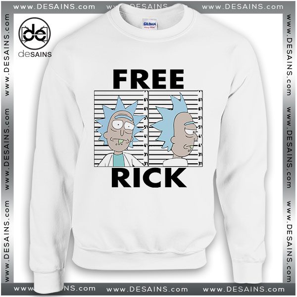 Cheap Graphic Sweatshirt Rick Morty Mugshot On Sale